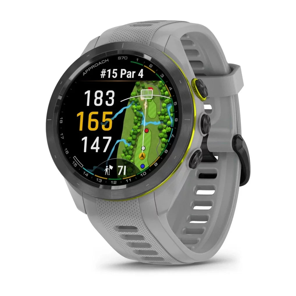 Garmin Approach S70, 42mm Premium GPS Golf Smartwatch with AMOLED Display - Black
