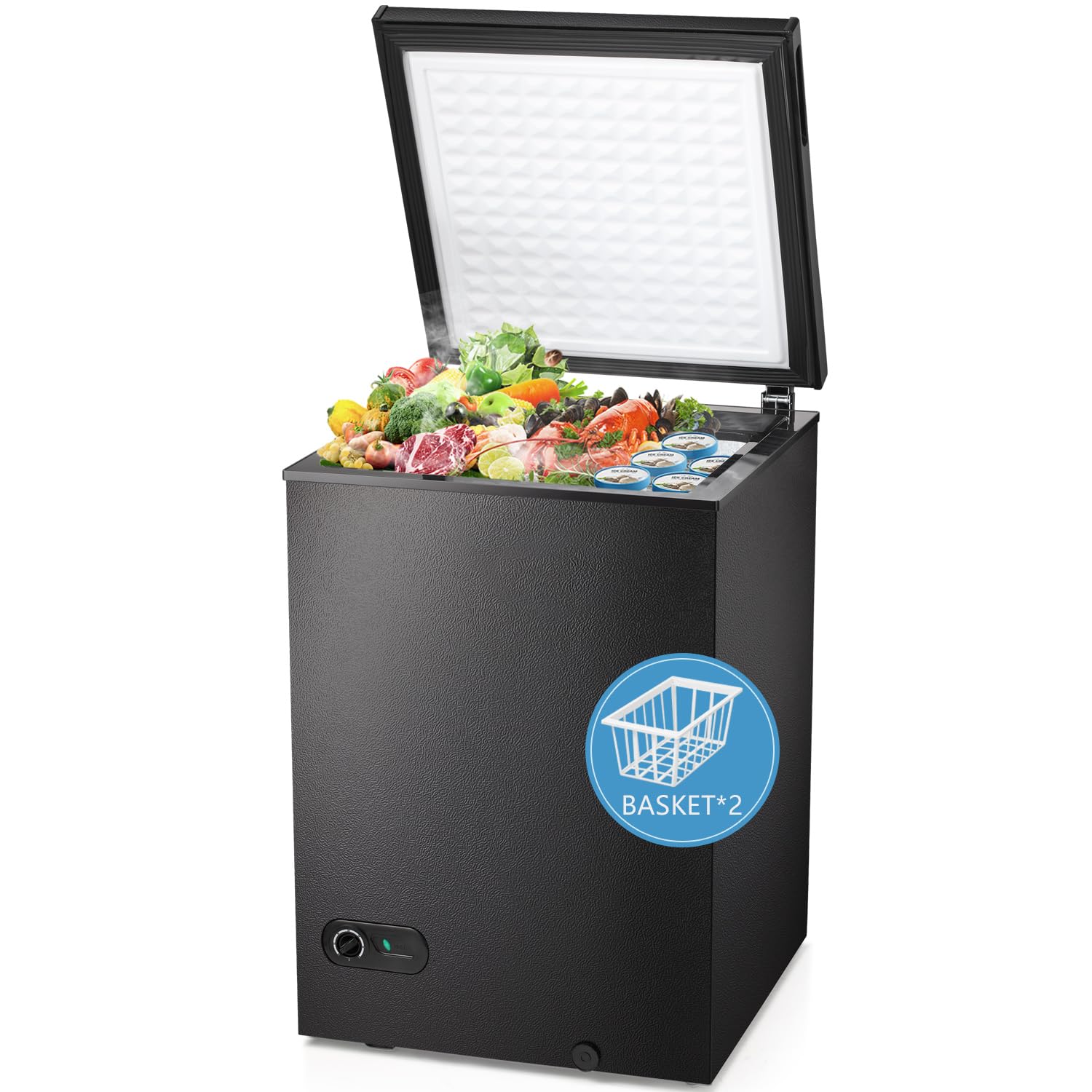R.W.FLAME 3.5 Cu. Ft. Chest Freezer