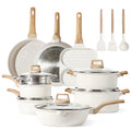 Carote 17-Piece Nonstick Granite Kitchen Cookware Set