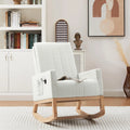 VECELO Upholstered Nursery Rocking Chair