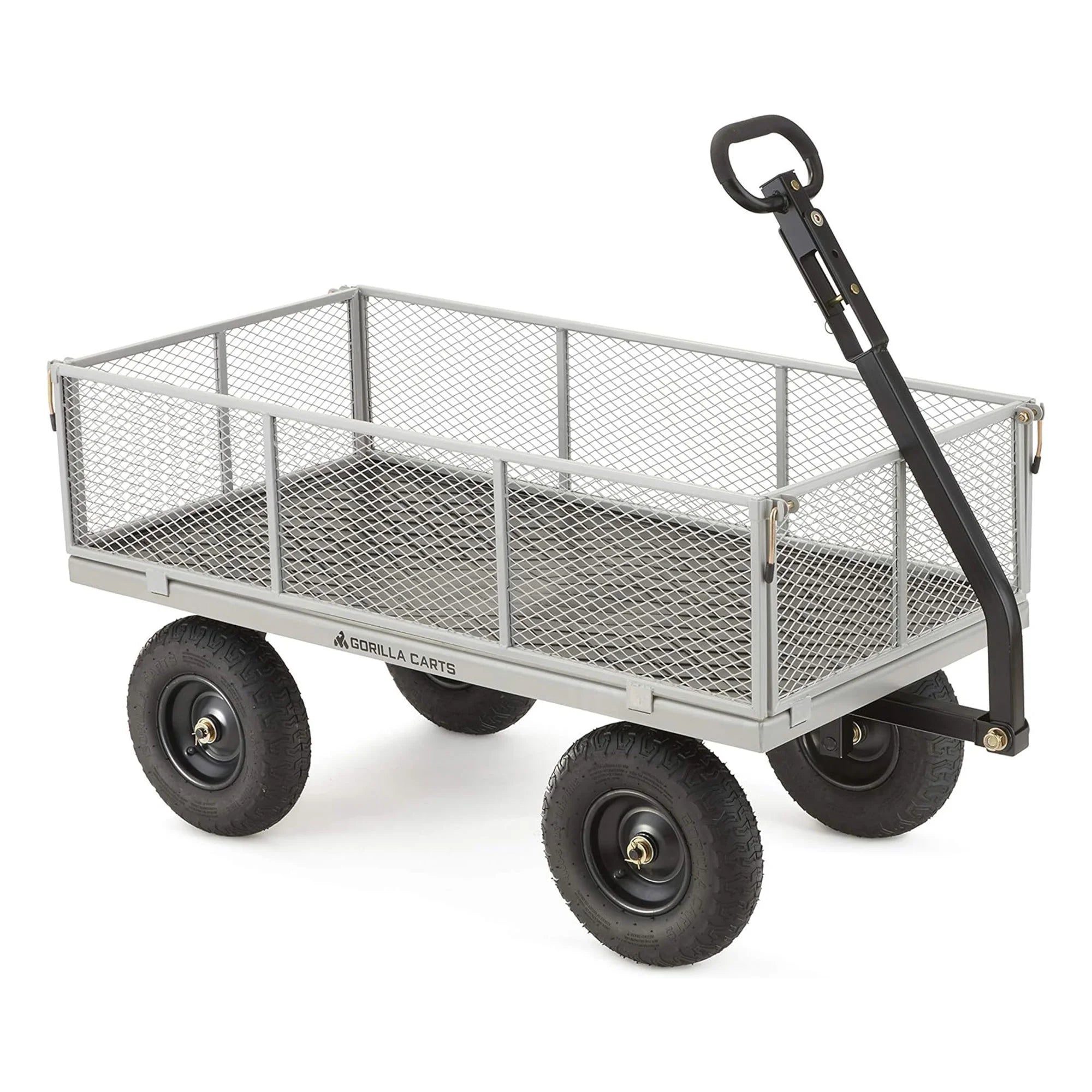 Gorilla Carts GOR1001-Com 1000-lb Steel Utility Cart, 13-inch