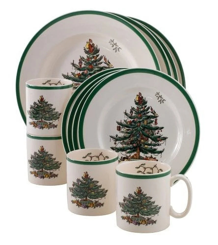 Spode Christmas Tree 12-Piece Dinnerware Set