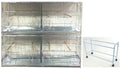 Galvanized Stackable Breeding Bird Cage, 2-Pack