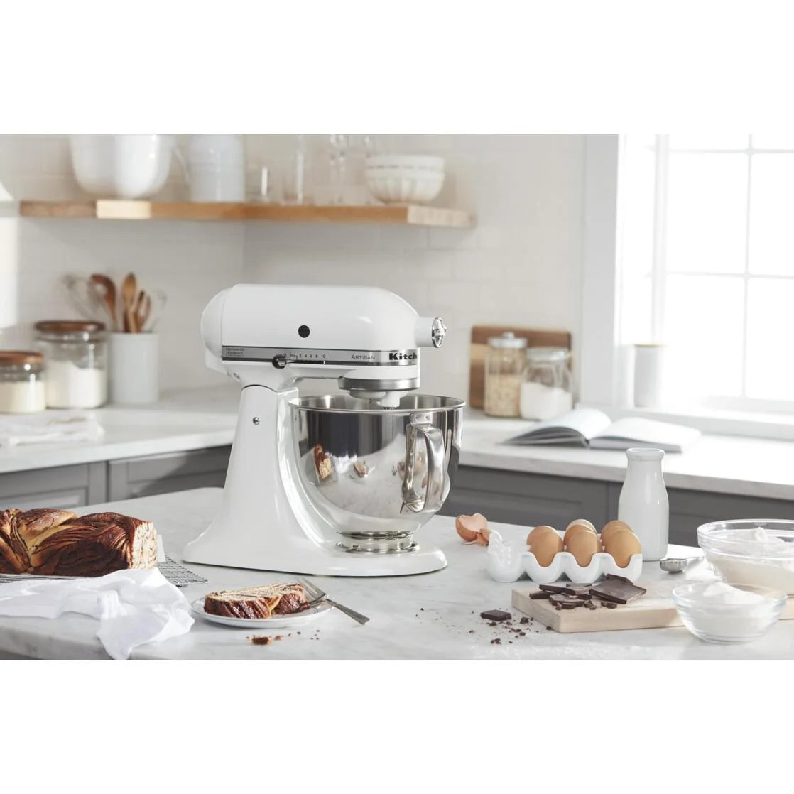 KitchenAid Artisan 5-Quart Stand Mixer, White