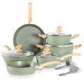 MF Studio 12-Piece Granite Nonstick Cookware
