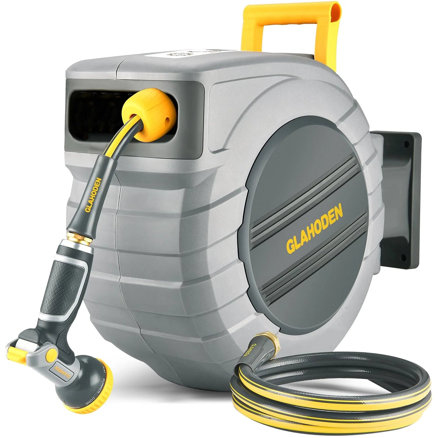 GLAHODEN Retractable Garden Hose Reel