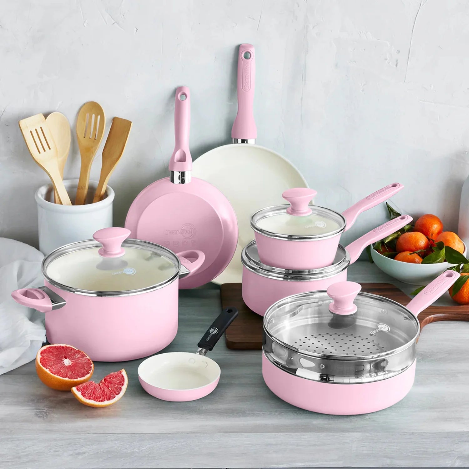 GreenPan Rio 16-Piece Ceramic Cookware Set