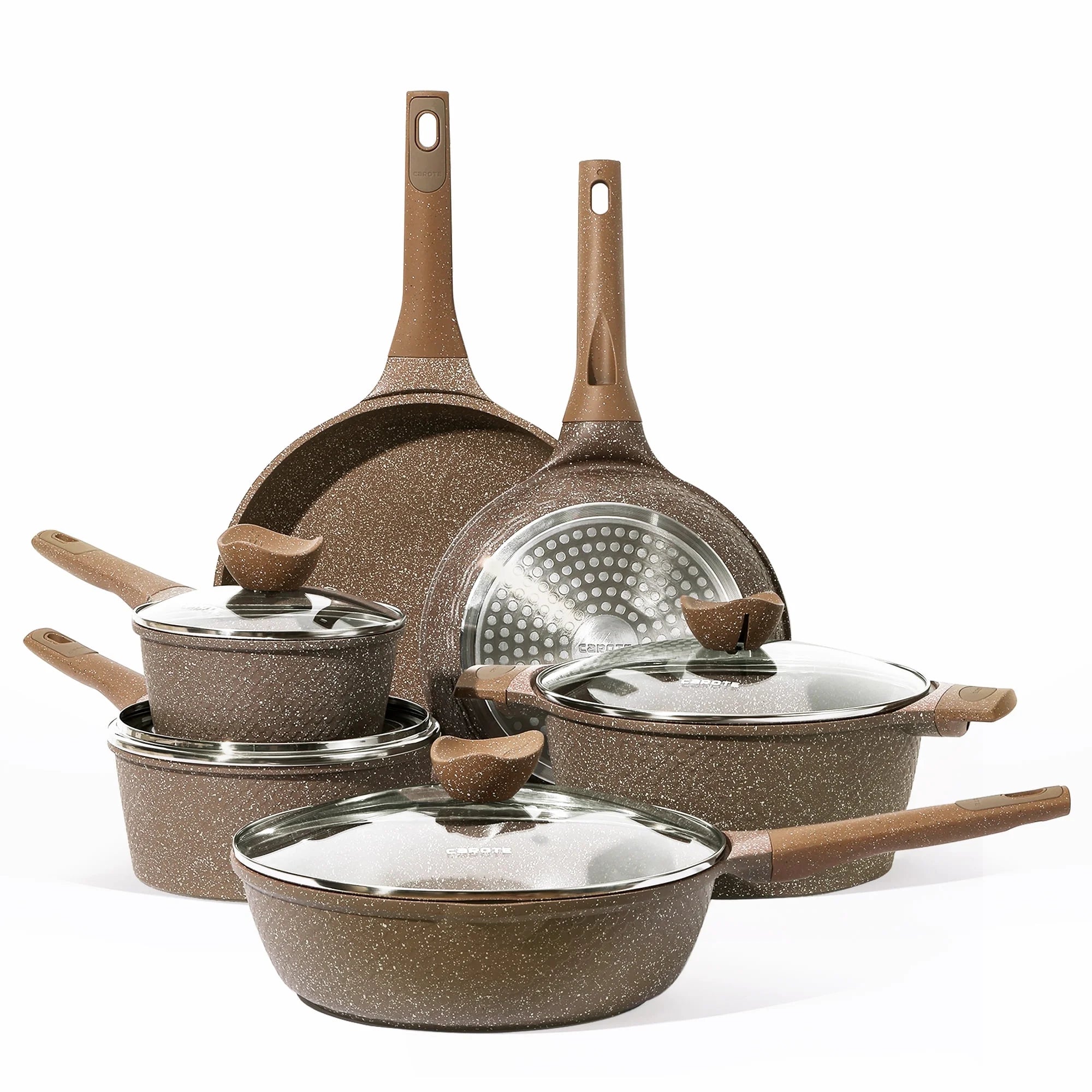 Carote 10-Piece Nonstick Granite Cookware Set