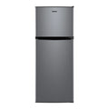 4.6. Cu ft Two Door Mini Refrigerator with Freezer, Stainless Steel, Width 19.13" (Galanz)