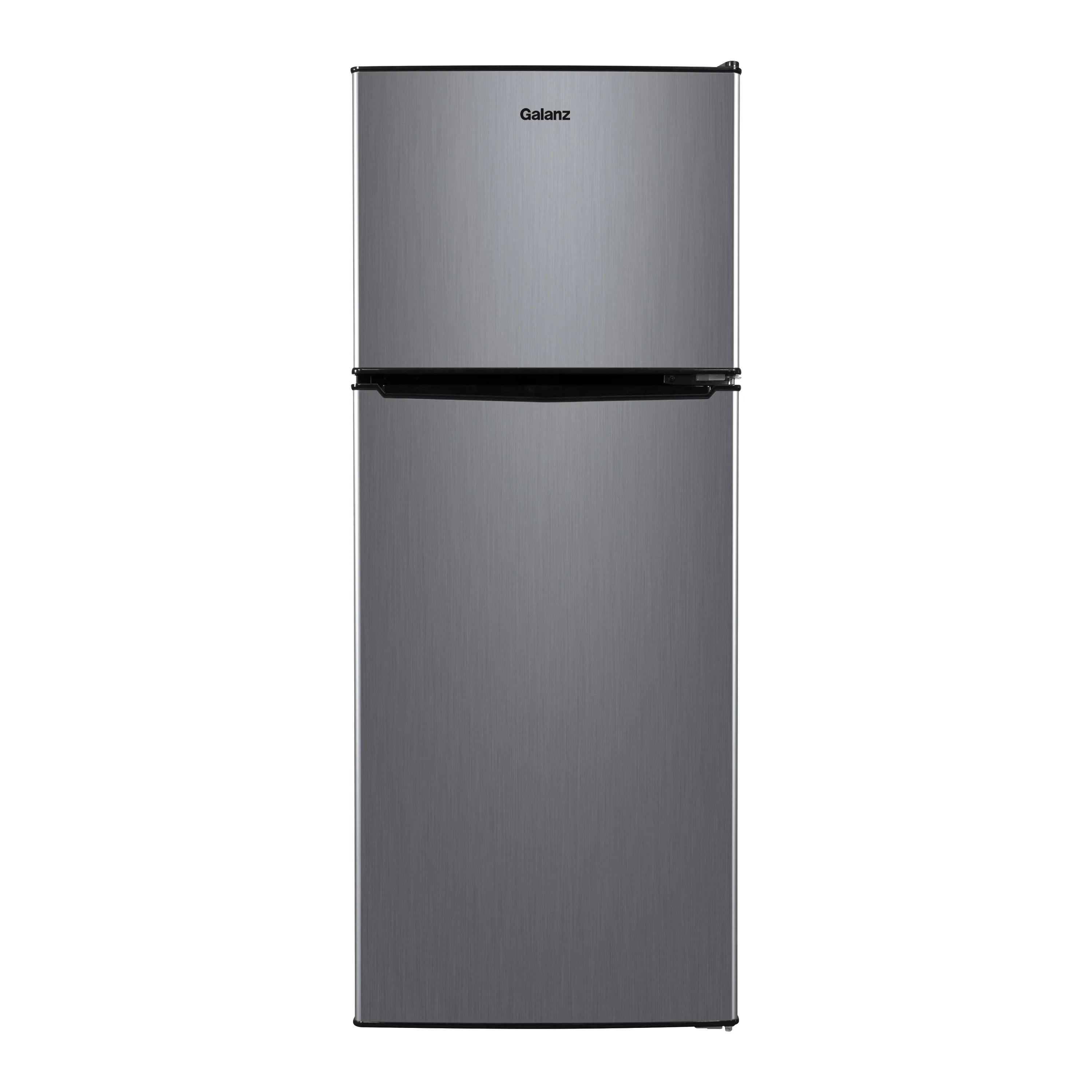 4.6. Cu ft Two Door Mini Refrigerator with Freezer, Stainless Steel, Width 19.13" (Galanz)
