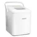 Handled Automatic Ice Machine Self Cleaning Countertop Ice Maker with Scoop, White (Igloo)