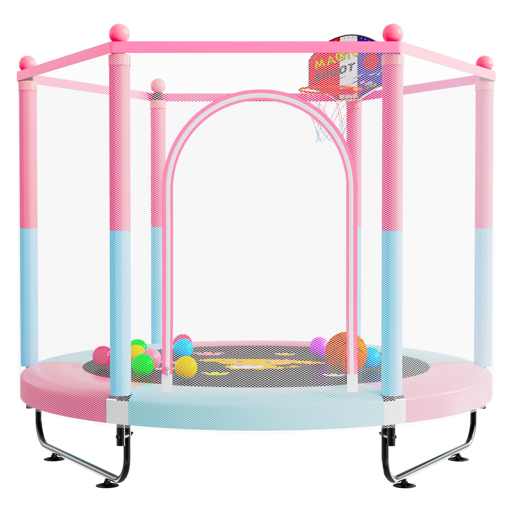 VGMiu 5-ft. Kids’ Trampoline with Enclosure