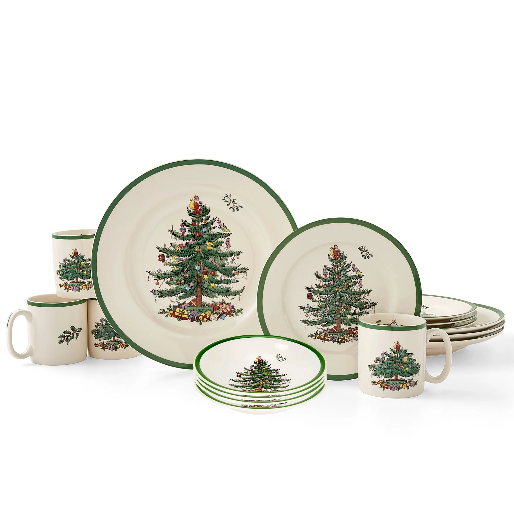 Spode Christmas Tree Collection 16-Piece Dinnerware Set
