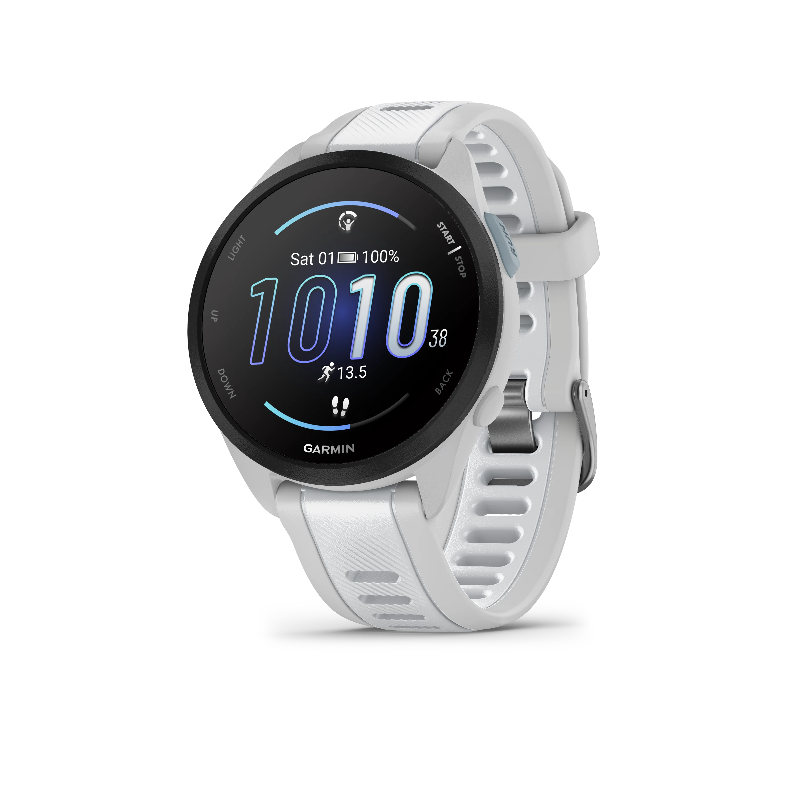 Forerunner® 165 Running Smartwatch, Mist Gray/Whitestone (Garmin)