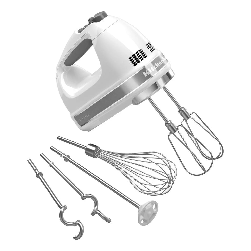 KitchenAid 9-Speed Hand Mixer, White