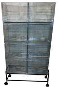 Large Galvanized Stack and Lock Bird Cage