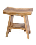EcoDecors 18 Inch Teak Shower Bench