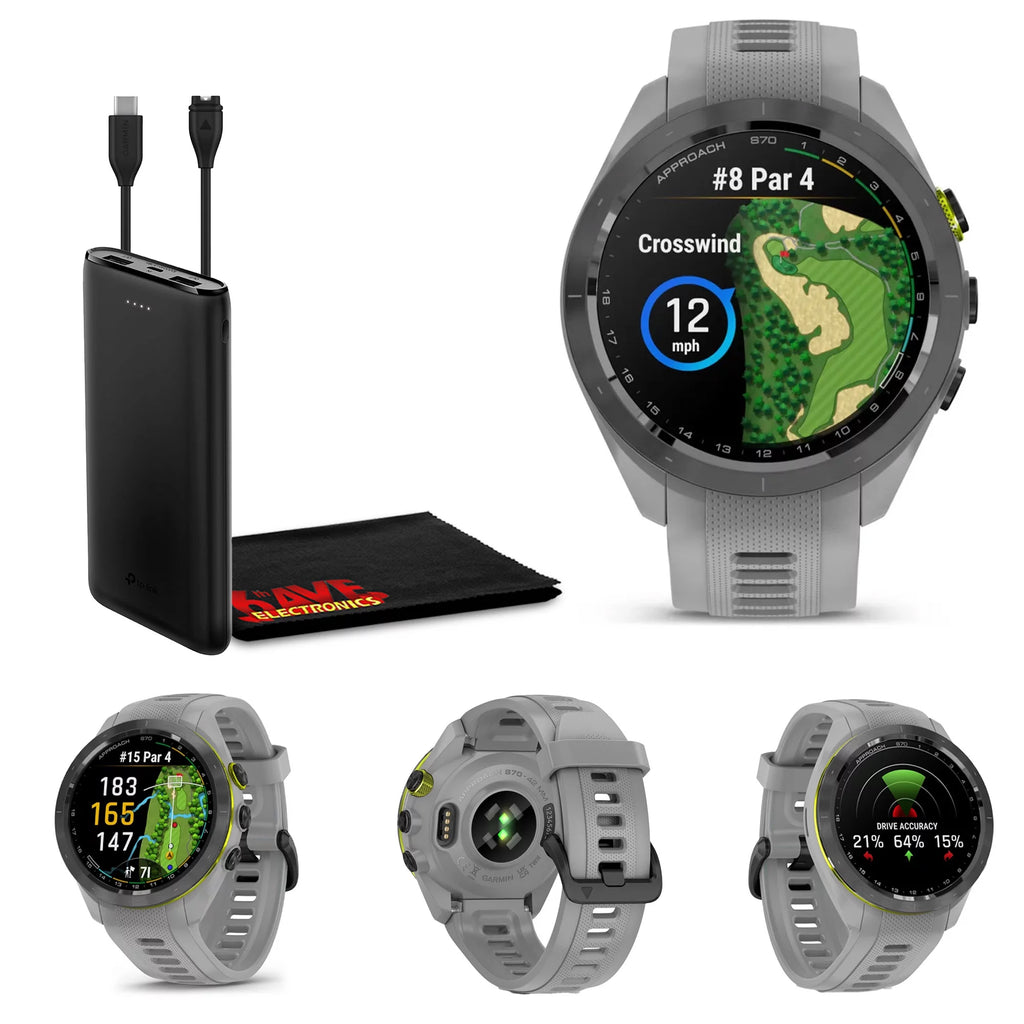 Garmin Approach S70, 42mm Premium GPS Golf Smartwatch with AMOLED Display - Black