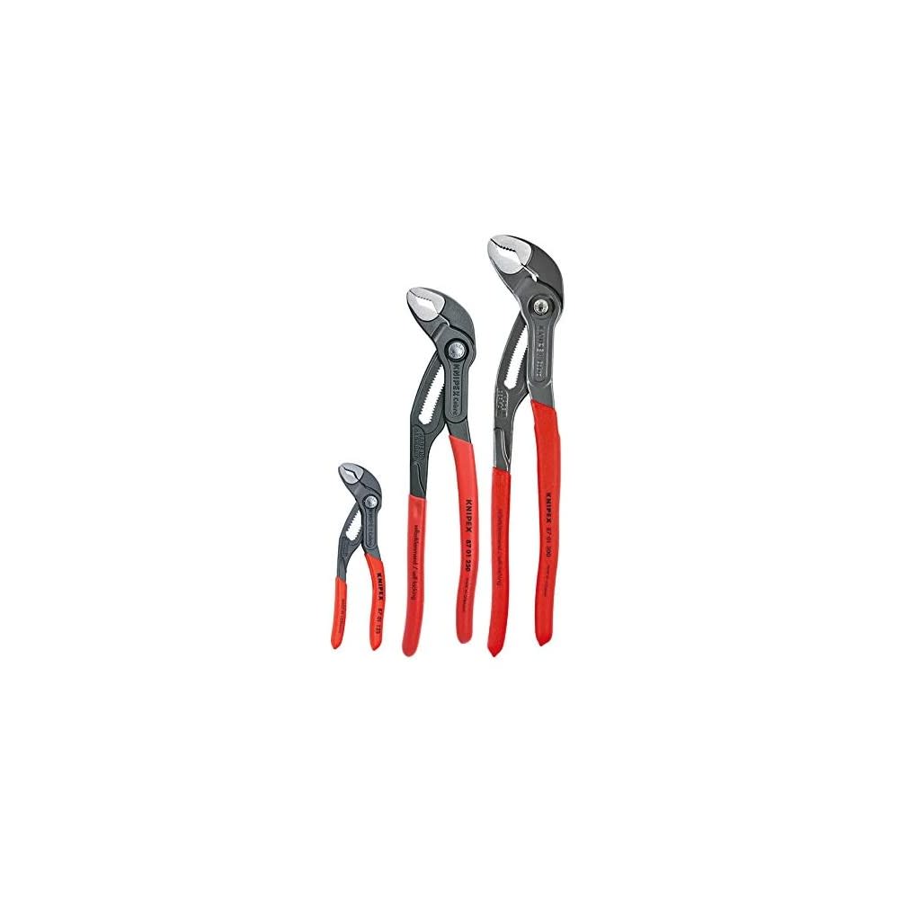 Knipex Cobra 3-Piece Pliers Set with Pouch