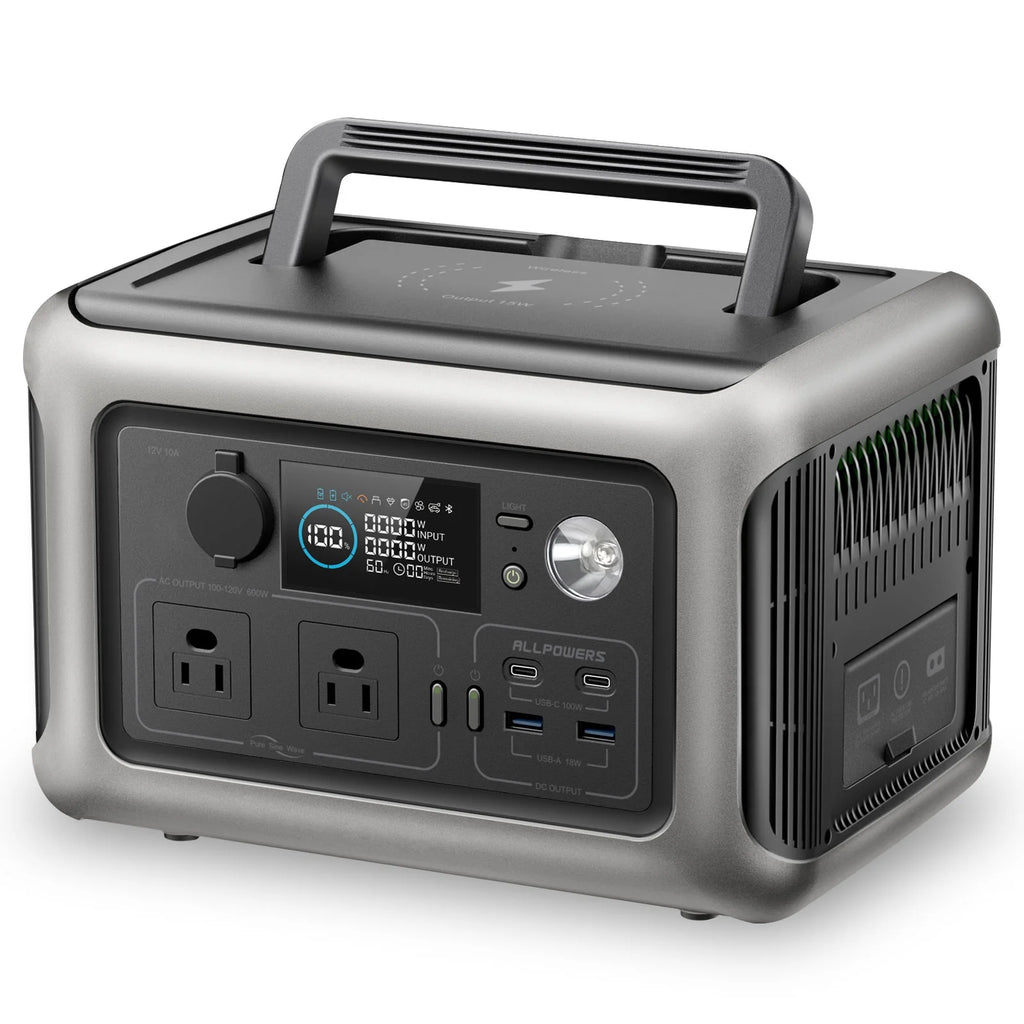 ALLPOWERS R600 600W Portable Power Station, 299Wh LiFePO4