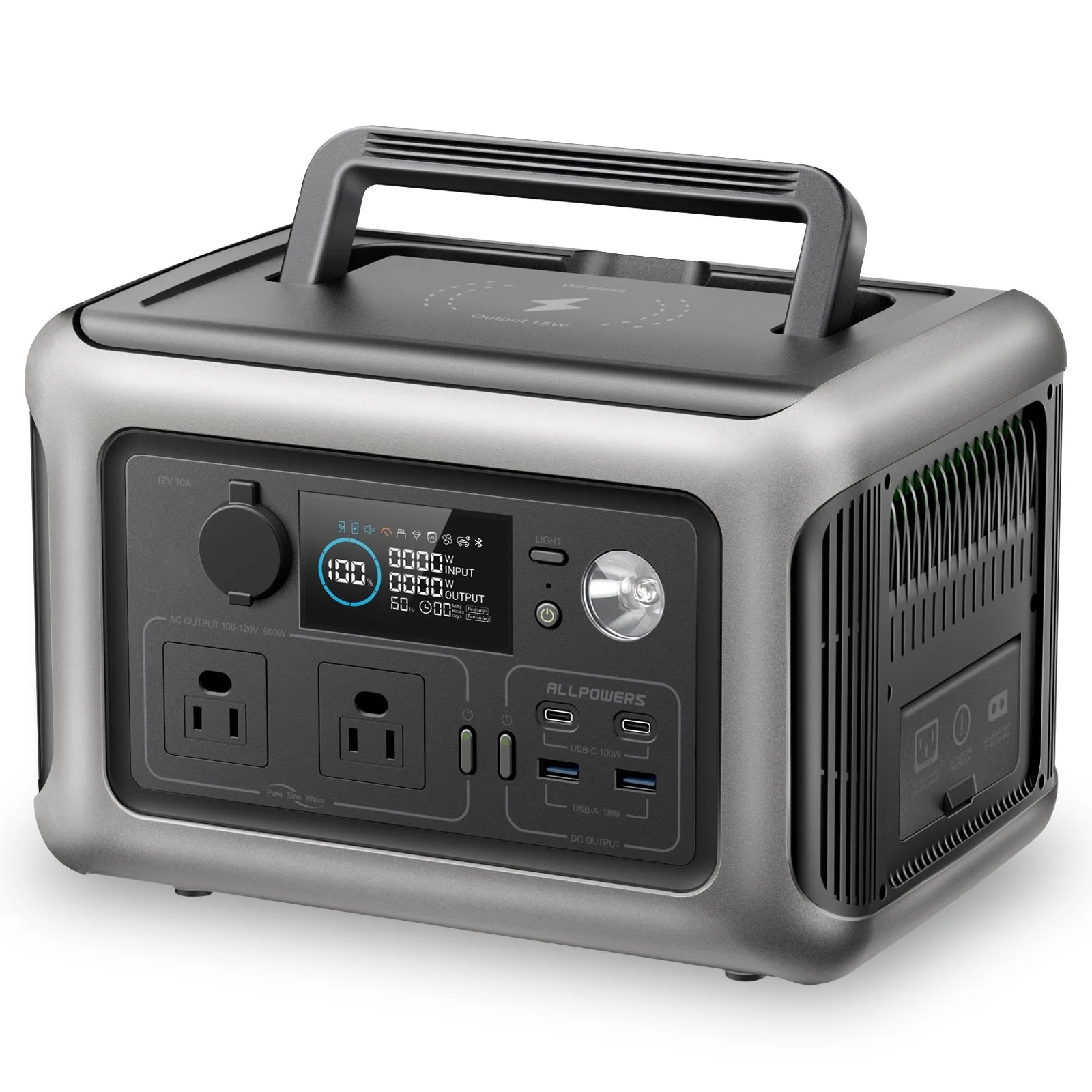 ALLPOWERS R600 600W Portable Power Station, 299Wh LiFePO4
