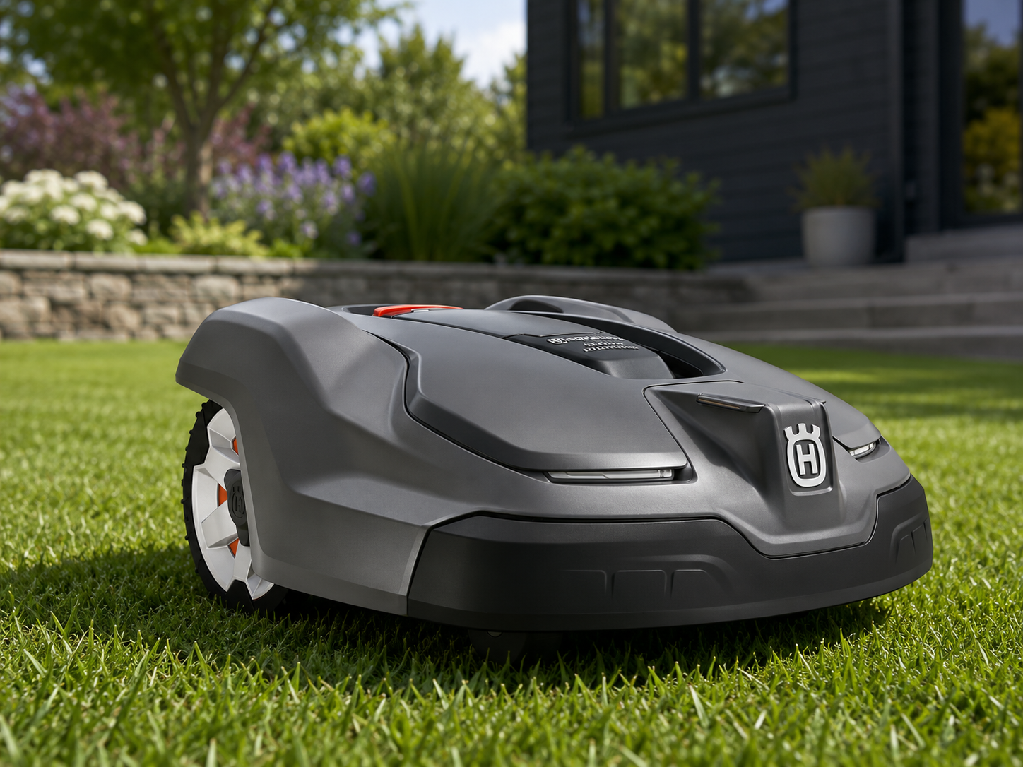 Husqvarna 967852945 Automower 430XH Robotic Lawn Mower with GPS Assisted Navigation, Automatic Lawn Mower with Self Installationfor Medium to Large Yards (0.8 Acre)