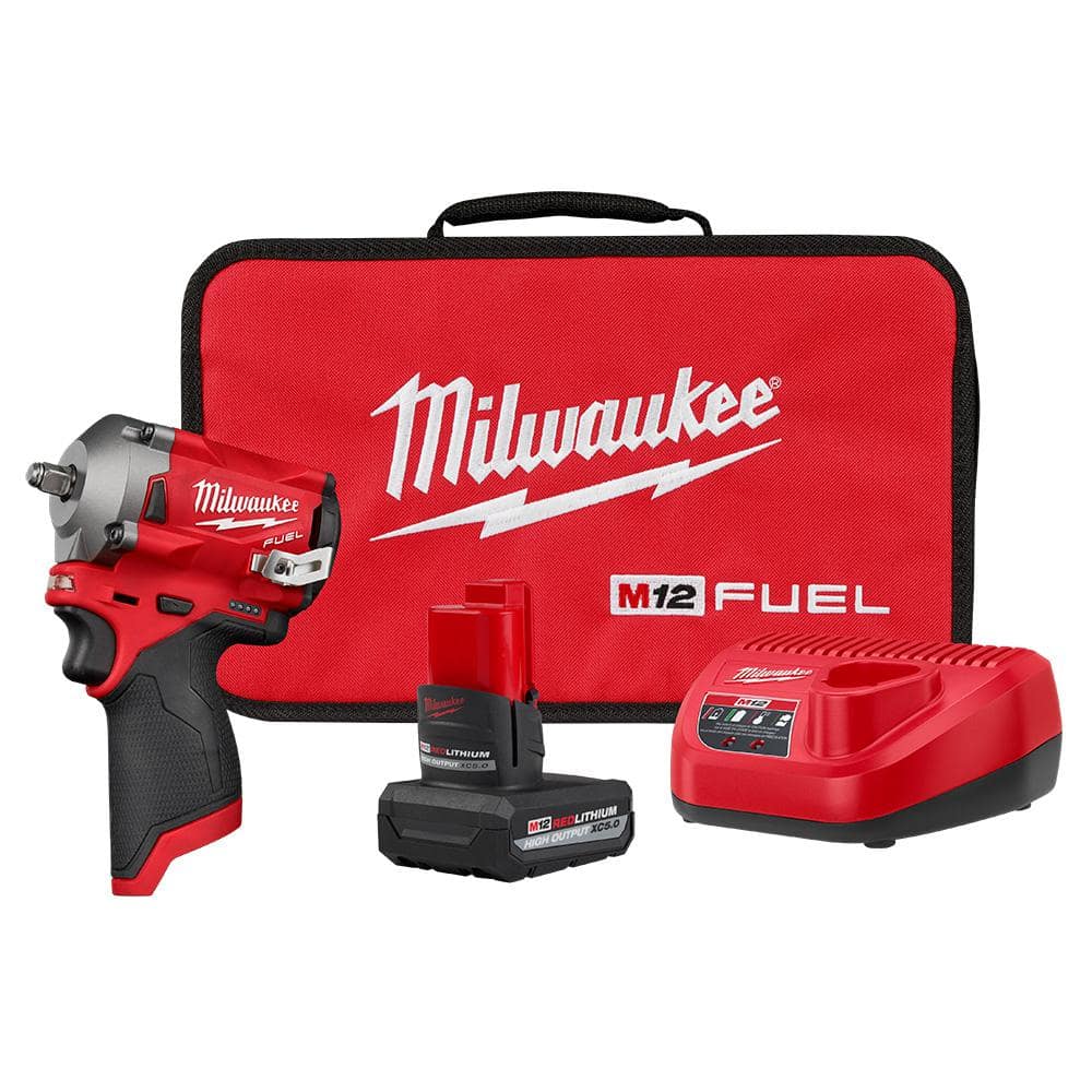 Milwaukee M12 FUEL 12V Impact Wrench Kit