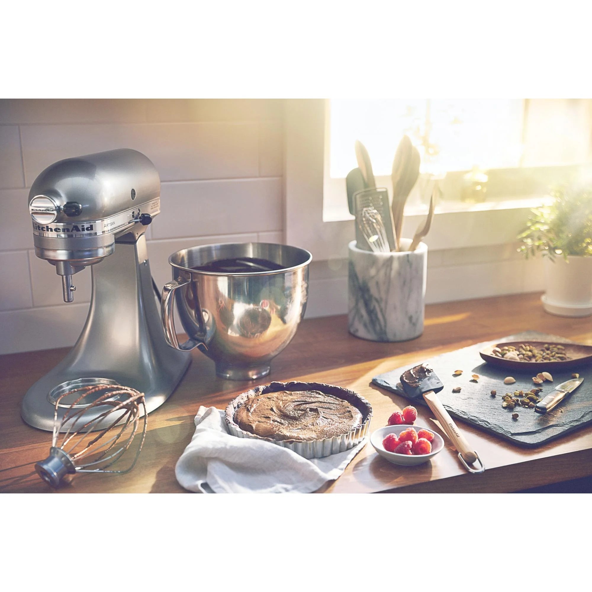 KitchenAid Artisan 5-Quart Stand Mixer, Silver