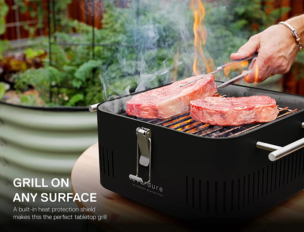 Everdure CUBE Portable Charcoal Grill, Matte Black