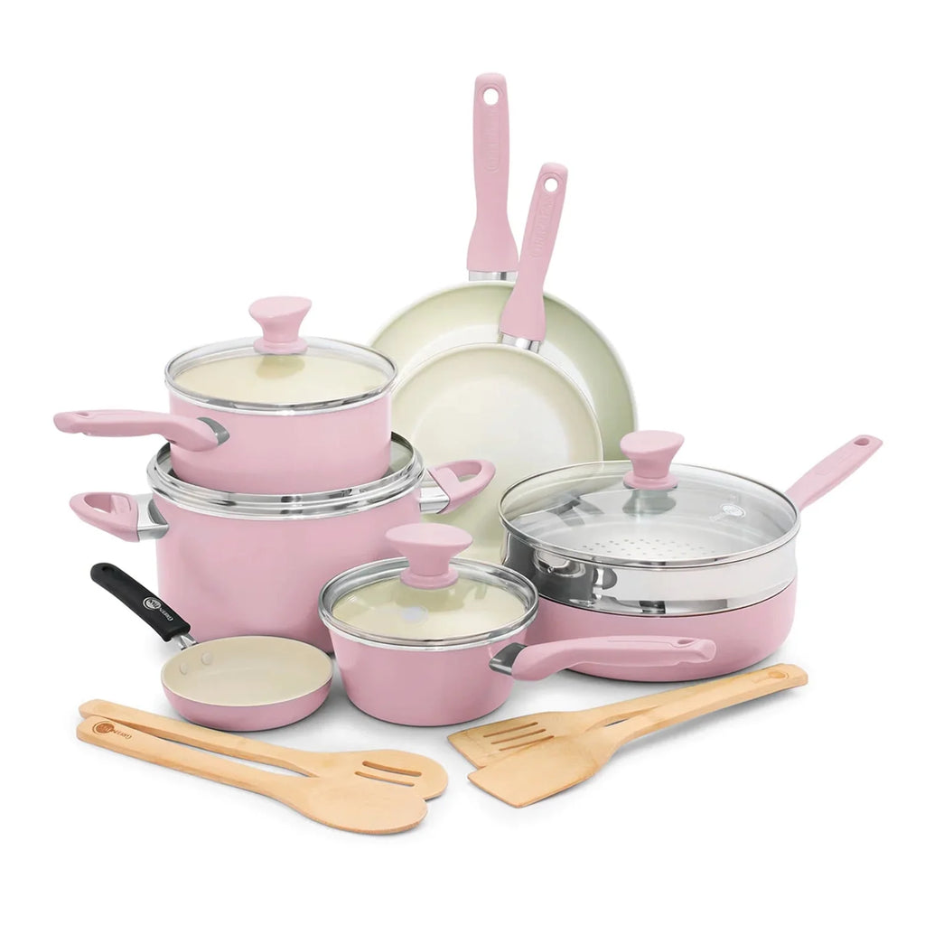 GreenPan Rio 16-Piece Ceramic Cookware Set