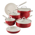 KitchenAid 10-Piece Hard Anodized Ceramic Nonstick Cookware Set